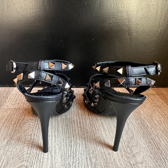 FULL SET - VALENTINO Rockstud Ankle Strap Pumps Tonal Studs 100 MM (37.5) - Picture 10 of 16